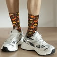 thumbnail image 6 of Logiee Thanksgiving Turkey Print Adult Socks for Men & Women,Calf Socks, Ankle Socks,Boots Socks,Breathable Casual Sock,Unisex Crew Socks, 6 of 6