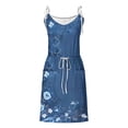 thumbnail image 3 of Nuoqisi Mini Dress Women Summer Beach Sleeveless Spaghetti Strap Tshirt Dress 2026, 3 of 5
