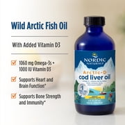 Nordic Naturals Arctic-D Cod Liver Oil Liquid, 1060 Mg, Lemon, 8 Oz