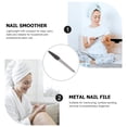 thumbnail image 2 of Stainless Steel Double Side Nail File Nail Buffer Grinding Rod Manicure Buffing Nail Art Tools Plastic Handle, 2 of 8