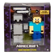Minecraft Survival Mode Steve with Iron Armor Figure