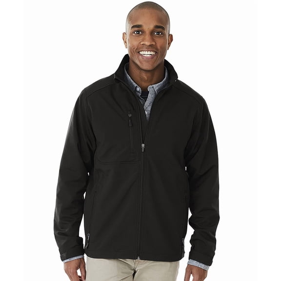 Charles River Apparel 9317 Men's Axis Soft Shell Jacket-Black-3XL