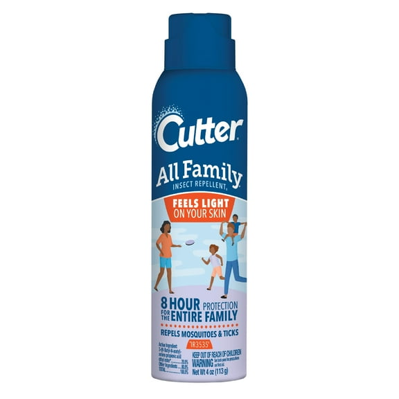 Cutter All Family Insect Repellent, DEET-Free Lightweight Aerosol Spray, 4 Ounces