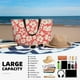 thumbnail image 5 of Easygdp Beige Flowers Bolsa de Viaje de Playa de Gran Capacidad, Bolsa Tote Perfecta para la Playa, Escapadas de Fin de Semana y Viajes, 5 of 7
