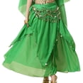 thumbnail image 1 of Pantalon Décontracté pour Homme Femme Mode Décontractée Uni Taille Élastique Robe de Danse Danse Indienne, 1 of 5