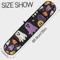 thumbnail image 3 of Yayeee Double Oven Mitt Kitchen Heat Resistant Baking 35" x7" Quilted Glove, Yellow Halloween Ghosts, 3 of 6