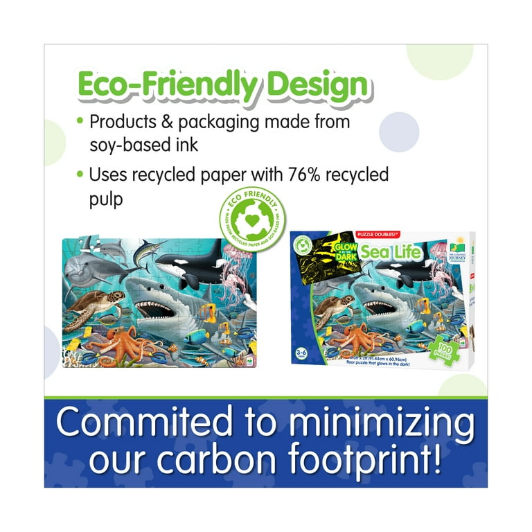 The Learning Journey Puzzle Doubles, Glow in the Dark and Sea Life