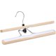 thumbnail image 4 of Juego de 10 perchas de madera para pantalones, color natural, 4 of 5