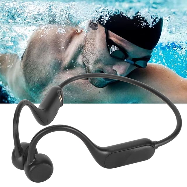 Open Ear Headsets, Multifunction BT 5.2 Bone Sound Headphones Expandable Memory IP68 Waterproof for Hiking for Training