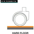 thumbnail image 3 of ES Robbins Everlife Hard Floor Chair Mat, 54"x60", Clear, 3 of 4