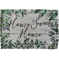 thumbnail image 2 of Set of 4, Green Leaf with Home Sweet Home Tapestry Placemats for Kitchen Dining Table Mats, Easy to Clean, Machine Washable. Size: 13" x 19"., 2 of 4