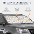 thumbnail image 4 of Gaeub Cute Unicorn Foldable Auto Sun Blocker Visor, Sunshade for Car Front Window, Keeps Your Vehicle Cool - Large, 4 of 7