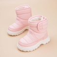 thumbnail image 2 of Splozh Toddler Snow Boots Boys Girls Winter Warm Shoes High Top Outdoor Sneakers for Cold Weather,Pink 10, 2 of 5