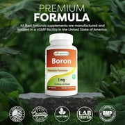 Best Naturals Boron 5 mg 240 Tablets | Boron Supplements Support Healthy Hormonal Balance and Bone Strength