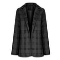 thumbnail image 5 of lcziwo 2024 Oversized Blazers for Women Checkern,Womens Plaid Casual Blazer Jacket Boyfriend Style Long Sleeve Open Front Lightweight Work Office Blazer Jackets, 5 of 6