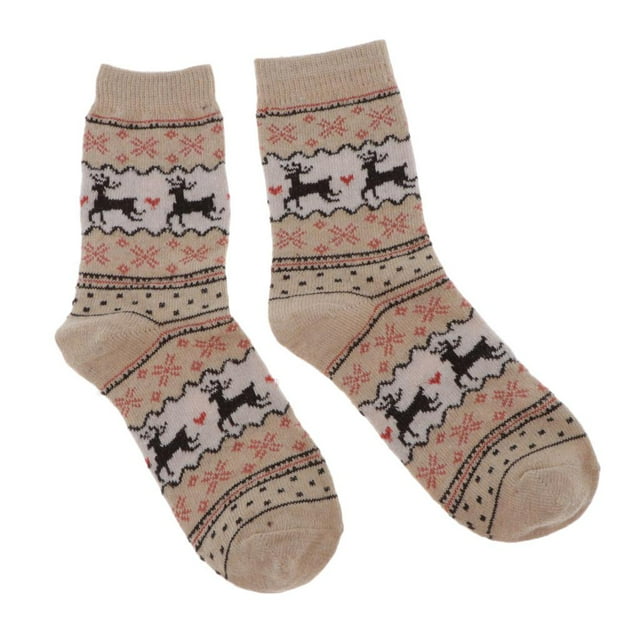 Calcetines de Navidad Calcetines de lana para mujer Medias de de lana Calcetines de tenis Calcetines de trabajo Calcetines de Calcetines d Beige