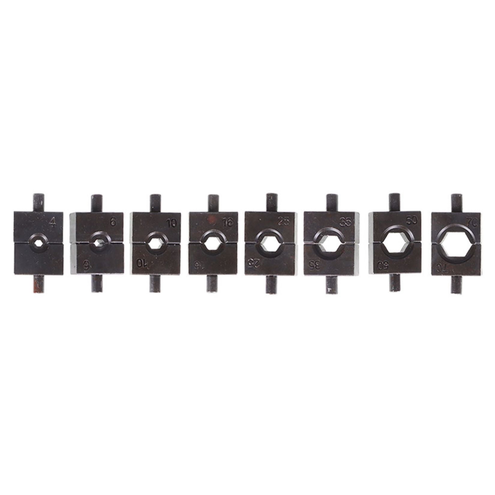 10 Ton Hydraulic Wire Battery Cable Lug Terminal Crimper Crimping Tool with 9 Pairs of Dies and Cable Cutter for 1/8 inch to 3/16 inch Stainless Steel Cable Railing Fittings
