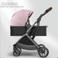 thumbnail image 1 of 3 in 1 Two-way lightweight folding four-wheeled Baby Stroller Luxury Can Sit Can Lie Baby carriage Shock absorption Baby Cart ShopWise Round, 1 of 18