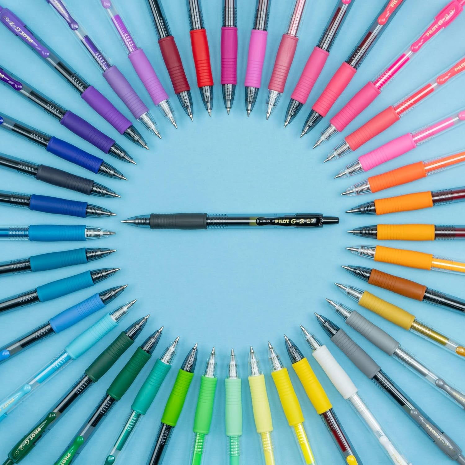 G2 Retr Gel Ink Roller Ball Pen, CR Brl, 8 Asstd Ink Colors, Fine, 8/pk, 3 SETS