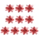 thumbnail image 1 of Advancent 10 piezas de flores artificiales de Navidad, flor de Pascua con purpurina, flor falsa reutilizable, manualidades DIY, fiesta de boda, Año Nuevo Kits de decoración para fiestas rojo Advancent HA008610-02, 1 of 6