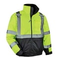 thumbnail image 5 of Ergodyne GloWearÂ® 8377 Type R Class 3 Quilted Bomber Jacket, Lime, 4XL, 5 of 5