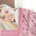 thumbnail image 3 of Granddaughter Gifts from Grandma Grandpa, Granddaughter Gifts, Gifts for Granddaughter, to My Granddaughter Blanket, Graduation Christmas Birthday Gifts for Teen Girls Granddaughter Blanket 60''x80'', 3 of 6