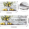 thumbnail image 5 of Summer Lemon Kitchen Rugs Sets of 2, Waterproof Kitchen Mats for Floor, Cushioned Anti Fatigue Mats for Kitchen Floor Mat, Kitchen Rugs Non Slip Washable 18'''' x 48'''' + 18'''' x 30'''', 5 of 6