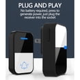 thumbnail image 2 of TOPRenddon Wireless Doorbell, Mini Waterproof Door Bell Chime Operating at 500 Feet, Doorbell with 36 Melodies, 4 Volume Levels & LED Flash, 2 Receiver + 1 Button, Black, 2 of 9