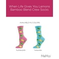 thumbnail image 2 of MeMoi When Life Gives You Lemons Bamboo Blend Crew Socks - Mens - Male, 2 of 8