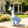 thumbnail image 2 of Stijggn Porch Goose Outfit, Summer Beach Goose Outfits with Hat Garden Porch Goose Clothes for 23" Statue Patio Garden Decoration Summer Lawn Goose Statue Costume, 2 of 5