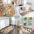 thumbnail image 6 of Yayeee Runner Rug for Bedroom 2'x6' Machine Washable Hallway Non Slip Mat, Green Geometric, 6 of 8