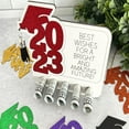 thumbnail image 4 of FaLX Graduation Card Money Holder 5-holes Hat Tassel Best Wishes Solid Gift Wooden 2023 Grad Party Greeting Card Money Holder Party Supplies, 4 of 8