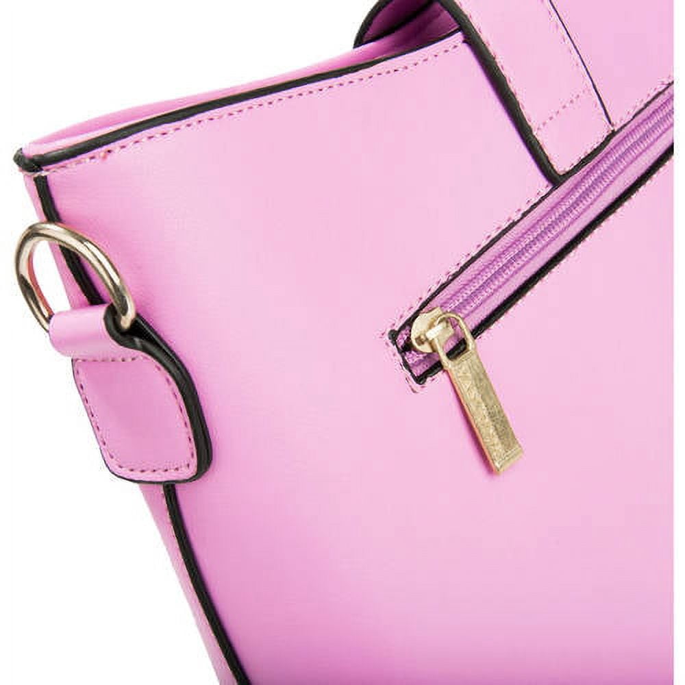 Women's Serena Leatherette Buckle Shoulder Bag