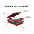 thumbnail image 6 of Foil Decor Red- 1 BPA-Free Polystyrene Foil Pan Carrier for Serving 9x13x2" Foil Pans, 6 of 9