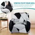 thumbnail image 5 of CJC Stretch Sofa Slipcover Printed Couch Cover Fitted Furniture Protector Universal  Non Slip Sofa Covers with 1 Pillowcase for 1/2/3/4 Seaters, 5 of 7