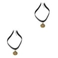 thumbnail image 4 of Sonducket Gargantillas Diseños únicos para una apariencia versátil Collar con colgante de medallón resistente y duradero dorado dorado 2piezas, 4 of 6