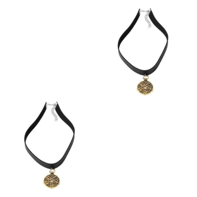 maskred Déclaration Audacieuse avec Collier Ras du Cou Accrocheur Robuste et Durable Unique Doré 2ensemble
