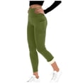 thumbnail image 2 of Delayuji Women's Fleece Lined Legging Winter Warm Soft Skin Friendly Comfort High Waisted With Side Pocket, 2 of 4