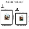 thumbnail image 2 of Americanflat Set of 4 Picture Frames - Gallery Wall Frame 2 with 16x20 with 6x8 Mats 2 with 16x16 with 5x7 Mats - Black, 2 of 7