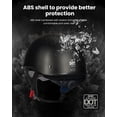 thumbnail image 2 of Medio casco de moto ILM modelo 205V, cara abierta, negro mate, 2 of 8