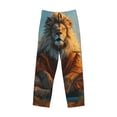 thumbnail image 6 of Daiia Prairie Meditating Lion Men's Sleep Pant with Pockets and Drawstring,Pajama Pants-X-Large, 6 of 9