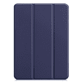thumbnail image 4 of For iPad pro 12.9 Protective Leather Soft Shell All-Inclusive Pen Tray iPad Pro 12.9 Inch Tablet Cover Tri-Fold Cass Stand Ultra-Thin Shell Anti-Drop Leather Case (Dark Blue), 4 of 4