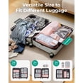 thumbnail image 3 of BAGSMART Compression Packing Cubes for Travel Luggage, 6 Pcs Expandable Packing Organizers Foldable Lightweight Suitcase Storage Bags for Travel Accessories, Women Men, Baby Pink, 3 of 7
