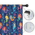 thumbnail image 4 of Blackout Kids Curtains,Mermaid Sea Princess Pattern Childrens Insulated Curtains Set Of 2,Bedroom Essentials,Toddler Room Decor 52"x84", 4 of 5