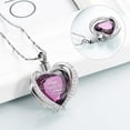 thumbnail image 6 of 5 Pieces Heart / Cross / Bar / Cylinder Urn Necklace for Ashes Cremation Jewelry for Women Men Loved Ones Keepsake Stainless Steel Locket Ashes Necklace with Filling Kit, 6 of 9