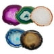 thumbnail image 4 of 1 colgante de rebanada de ágata para posavasos, collar, joyería, accesorios artesanales. Fuschia, 4 of 9