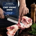 thumbnail image 7 of Chef Knife 7 inch Kitchen Knife Japanese Style Boning Knife for Meat Cutting Sharp Viking Knife with Full Tang G10 Handle Butcher Knife for Home, Camping, BBQ, 7 of 7