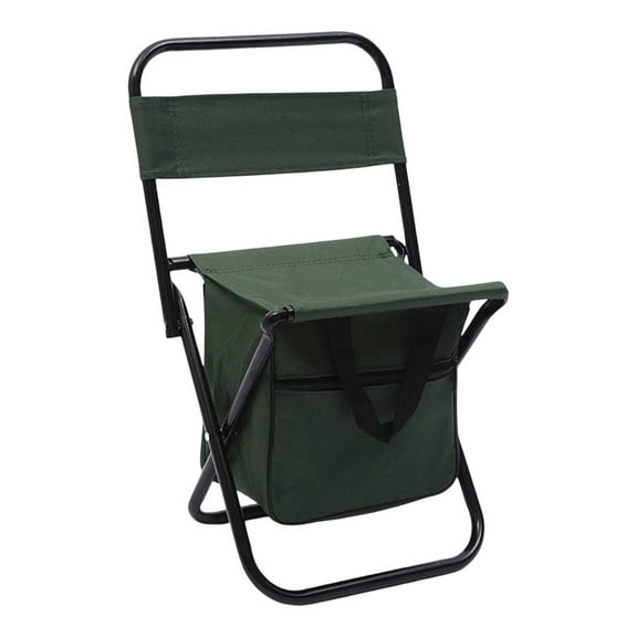Folding Chair Metal Frame Portable with Storage Bag Comfortable for Outdoor Fishing Camping