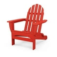 thumbnail image 4 of POLYWOOD Classic Folding Adirondack 5-Piece Conversation Group in Sunset Red / Tangerine / White, 4 of 6