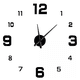 thumbnail image 1 of Reloj Para Pared 3d Grande En Madera Números En Negro 90cm Nightfall black, 1 of 7